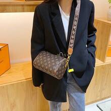 SSUPSHYLIF Luxury Monogram Crossbody Bag For Women, Classic Boston Style Shoulder Handbag With Wide Adjustable Strap, Fashion Designer Inspired PU Leather Satchel Purse - 棕色 - 查看 3