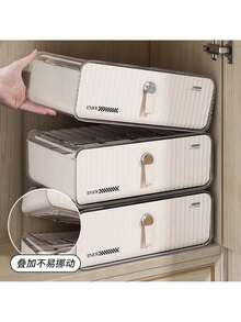 [3-In-1]Underwear Storage Box, Drawer Type, Bra, Panties, Socks Storage, Divided Box, Large Capacity, Fabric, Home, Dormitory, Closet Organization - View 3