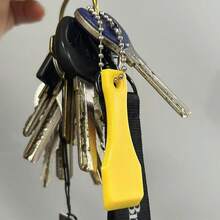 5pcs Plastic Lottery Scratch Card Scraper Keychains, Scratch Tool With Chain, Suitable For Lottery, Games And Contests, Multi-Color Scrapers - Multicolor - View 6