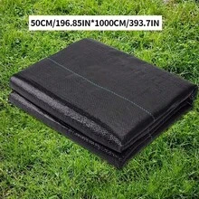 1 Tấm vải kiểm soát diện tích lớn - Vải cảnh quan chịu lực cao 3ft x 65ft | Dễ lắp đặt và bền chắc, vải phủ đất bằng nhựa có khả năng chống tia UV, thích hợp cho sân vườn và cảnh quan. - A - Xem 2