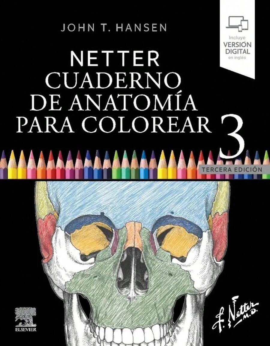 Netter's Anatomy Coloring Book 3rd Edition - John T. Hansen, 2023, Elsevier Editorial, Paperback, Spanish - Single Book - View 1