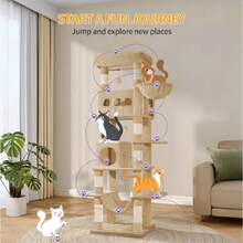 Cat Trees & Condos - Light Grey - View 6