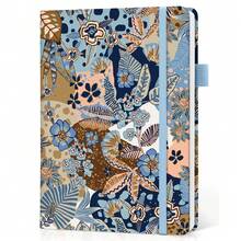 Lined Journal Notebook For Women & Men, Hardcover Leather Journal For Writing, A5 College Ruled Notebook For Work & Note Taking, Perfect For Office School Home Supplies, 160 Pages, Butterfly - D-lineage Flora - View 8