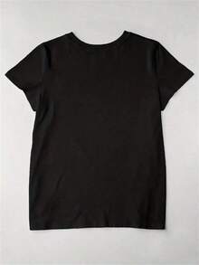 Camiseta de cumpleaños del 4 de julio, camiseta con la bandera americana, feliz 4 de julio, ropa de verano para mujer, camiseta 100% algodón, tops de verano. - Negro - Ver 3