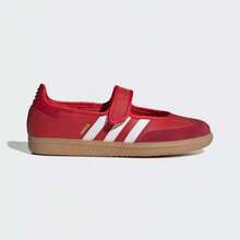 Giày thể thao nữ Adidas Clover SAMBA JANE kiểu Mary Jane màu bạc, cổ chữ T. - Đỏ - Xem 1