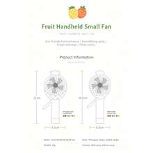 Quạt mini cầm tay hoạt hình nhấn bằng tay, quạt phun sương thủ công di động, quạt làm mát mùa hè cầm tay nhấn áp lực - A - Xem 4