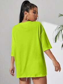 Solid Color T-Shirt - Vert - View 2