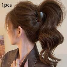 1pc Matte High Ponytail Hair Clip, Women's High-End 2025 New Nape Hair Accessory - A - View 9