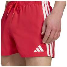 Adidas Men Athletic One-Piece Swimsuits - Red - View 4