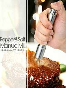 Stainless Steel Thumb Press Spice Grinder, Transparent Manual Pepper Grinder, Portable Handheld Design, Labor-Saving And Non Powered Seasoning Crusher, Durable Modern Kitchen Tool For Grinding Pepper, Salt And Various Household Spices - Multicolor - View 4