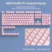 Bokawz MAO Crystal Cat Ear Keycap, Side-Engraved, Opaque Font, PC Dual-Shot Injection Molded, PC+ABS Material, MAO Height, Jelly Pudding, Compatible With 6.25U Spacebar 61 63 64 68 75 81 84 87 98 99 100 104 108 - View 11