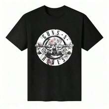 Camiseta% Algodón, Holgada y Cómoda YRKJ - Negro - Ver 6