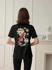 Women T-Shirts - Black - View 2