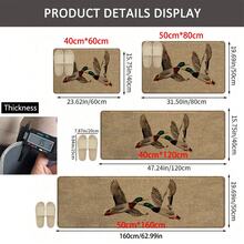 1pc Bird Pattern Printed Linen Kitchen Rug, Bathroom Mat, Doormat, 3D Printed Rectangle Carpet For Living Room, Bedroom, Hallway, Bathroom, Laundry Room - Polyester Rug For Indoor And Outdoor Home Decor - Multicolor - View 11