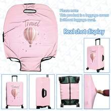 1pc / Minimalist Business Pattern / Flat Print Design / Luggage Protective Cover (Only Luggage Protective Cover, Not Including Luggage) / Suitable For 20 To 28 Inch Luggage / Made Of Thickened Fabric / Essential Accessory For Your Travel And Checked Luggage. - Multicolor - View 8