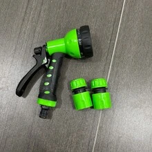 3件套重型花园高压水管喷嘴套装，7种可调节浇水模式，符合人体工程学的手柄和流量控制旋钮 - 适用于家庭使用、草坪和庭院灌溉、洗车等。 - 套裝 - 查看 13