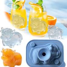 Highland Cow Silicone Tray - 3D Cute Cow Shaped Ice Mold Suitable For Whiskey, Cocktails And Baking, Silicone Mold Suitable For Easter And Holiday Decorations - Multicolor - View 13