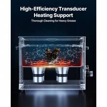 15 L Ultraschallreiniger, professionelle Ultraschallreinigungsmaschine mit Reinigungskorb & Digitalanzeige, 240 W Edelstahl 40 kHz Industrielle Reinigungsmaschine für Teile Vergaser Instrumente - 15 l - Übersicht 3