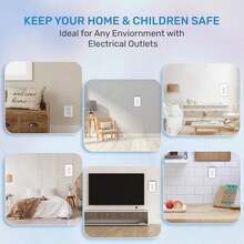 12pcs Baby Safety Electrical Outlet Covers, Prevent Electric Shock, Easy Installation, Reliable Plastic Socket Covers - Multicolor - View 7