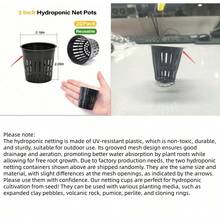 10/20pcs 2-Inch Hydroponic Net Pots, Reusable Thickened Wide-Rim Round Planting Baskets For Hydroponics - A - View 9
