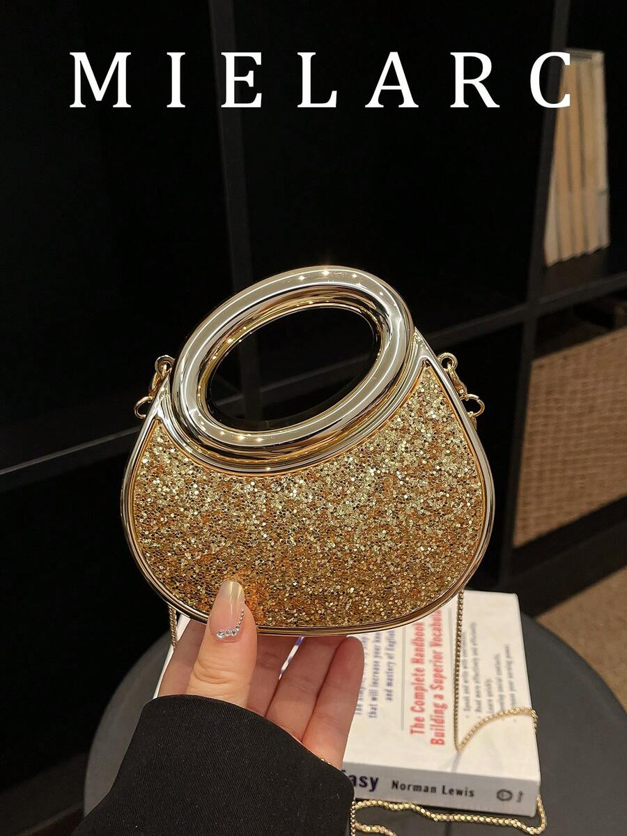 European And American Cross-Border Rhinestone Acrylic Clutch Bag, Luxury Mini Lipstick Studded Glitter Evening Bag For Women