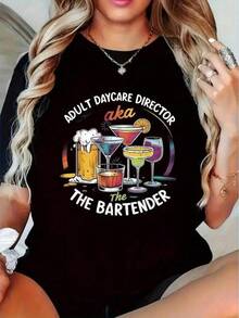 Women T-Shirts - Black - View 7