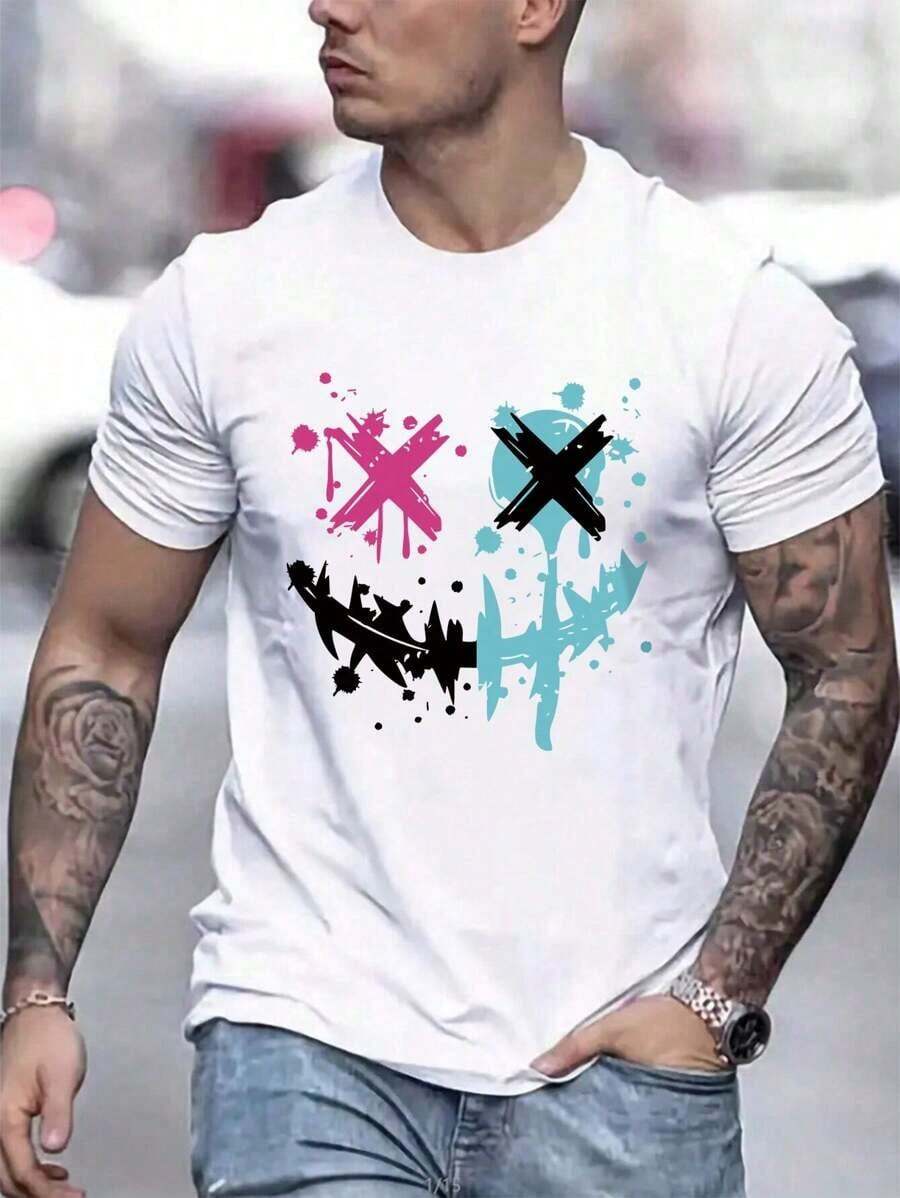 Lornexis Men's Printed Round Neck Emotiva T-Shirt