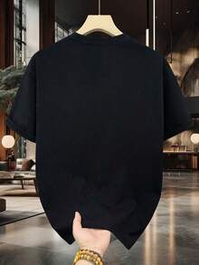Camiseta hombre cuello redondo y manga corta. Estilo casual con estampados modernos y cómodos. Para hombres y mujeres, estilo pareja, pareja, camiseta de manga corta con estampado de moda - Blanco - Ver 6