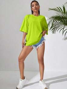 Solid Color T-Shirt - Vert - View 3