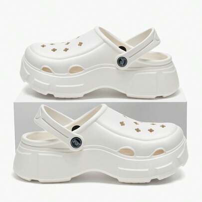 Sandal nữ thời trang đế dày thoáng khí, giày clogs unisex mùa hè dã ngoại chống trượt thoáng khí phong cách đường phố casual đế mềm nhẹ, giày clogs nữ đế dày chống trượt EVA, giày clogs nữ casual xỏ chân, giày clogs đi biển casual trong nhà/ngoài trời, thoải mái đa năng, phù hợp sử dụng trong nhà/ngoài trời, giày vườn nữ thời trang mùa hè lỗ rỗng, nhẹ thoáng khí, giày mule trang trí chữ tối giản, quà tặng ngày lễ