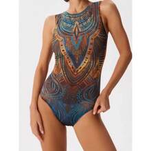 Cikini Quick Drying Printed One-Piece Swimsuit Beach Skirt Summer Beach Swimwear Bathing Suit For Women - Two-piece - View 3