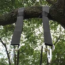Heavy Duty Hammock Straps Set, Suitable For All Swing Types, With 2 Carabiners, Outdoor Swing Hammock Playground Accessory - Black - View 1