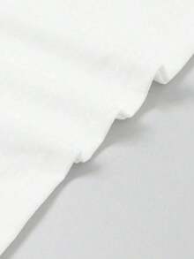 Camiseta de manga corta con cuello redondo y estampado de peces azul y blanco para mujer talla grande, ligera, de corte holgado, adecuada para el verano, top casual de moda para el verano, tela holgada sin estiramiento - Blanco - Ver 5