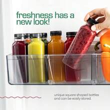 1pc/4pcs/10pcs -120ML/ 250ML/450ML-Leak-Proof Clear Plastic Juice Bottles - Perfect For Smoothies,Milk & Homemade Beverages - Juicing Containers - Clear - View 3