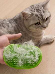 Pet Bath Brush Glove, 2-In-1 Soft Silicone Massage Comb & Hair Remover Brush, Gentle Deshedding Bathing Helper For Dogs & Cats With Short Long Hair,Soft Pet Massage Glove Brush, Efficient Pet Hair Remover & Bath Scrubber - View 8