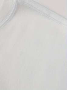 Men's T-Shirt, 100% Printed, Comfortable And Simple, Solid Color, Casual Style - White - View 6