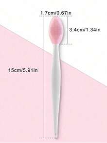 1/5pcs Random Color Dog Toothbrush Set: Double-Sided Soft Silicone Gentle Cleaning, Long Curved Handle For Easy Use! - Multicolor - View 6