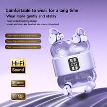 New Senyang New Design UV Material True Wireless In-Ear And Clip-On TWS Couples Fasion Bluetooth Daul Headset Mini HIFI Bass Stereo ENC HD Calling Earphones For Android For Iphone Cellphone Sports Earpieces Smart Headphone For Halloween's Day Gift - View 2