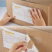 100 Clear Adhesive Top Loading Packing List Pouches, 4.5'' X 5.5'' Shipping Label Sleeves, Packing Slip Envelopes - List - View 9