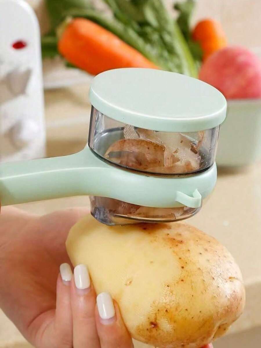 Multifunctional Storage Peeler, Visual Storage Kitchen Fruit And Potato Peeler With Box [Random Style Shipped, Slight Color Difference, Random Packaging]