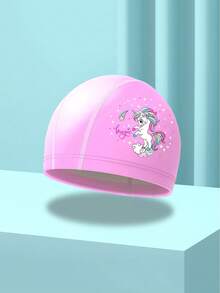 Waterproof Unicorn Astronaut Multi-Pattern Design - PU Swim Cap - Suitable For Swimming, Diving And Beach Activities. Perfect As Beach Essential, Beach Accessory And Pool Buoyancy Gear. - Multicolor - View 4