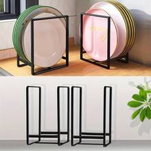 Estante vertical de metal para tazones y platos, rejilla multifuncional de drenaje, adecuado para almacenamiento de tablas de cortar y utensilios de cocina, ahorra espacio - Multicolor - Ver 12
