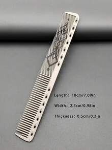 短髮理髮梳 1件裝 適合男士/女士 精準修剪、造型、理容 18CM 耐熱耐用硬化梳 小型理髮梳 專業沙龍理髮店髮型師居家旅行造型必備髮梳 - 彩色 - 查看 32