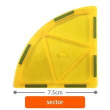 VINEDI, juego de construcción de bloques magnéticos, azulejos magnéticos, juguetes educativos Montessori para niños, regalo para niños y niñas - pared 4 piezas - Ver 30