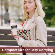 Lined Journal Notebook For Women & Men, Hardcover Leather Journal For Writing, A5 College Ruled Notebook For Work & Note Taking, Perfect For Office School Home Supplies, 160 Pages, Butterfly - B-retro Argyle - View 7