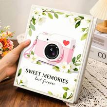 200 Pockets Photo Album, 6 Inch, Family Wedding Picture Album Holds 200 Horizontal & Vertical Photos, Suitable For Birthday, Anniversary, Holiday Gifts - 1PC - View 2