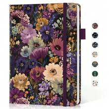 Lined Journal Notebook For Women & Men, Hardcover Leather Journal For Writing, A5 College Ruled Notebook For Work & Note Taking, Perfect For Office School Home Supplies, 160 Pages, Butterfly - Q-midnight Bloom - View 8