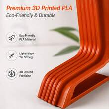 现代波浪形耳机支架 – 3D 打印 PLA 桌面收纳架，简约耳机支架，适用于游戏和办公环境 - 彩色 - 查看 8