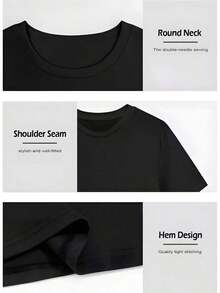 Men T-Shirts - Black - View 5