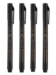 4Pcs Brush Pens Set, Soft Brush Tip Japanese Calligraphy Pen, Refillable Ink Signature Pen For Drawing Manga Writing - Beautiful Pen - View 7
